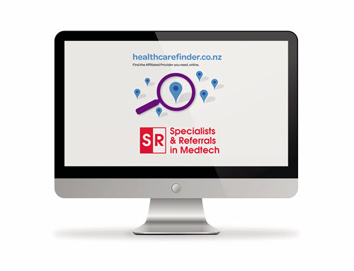 An Apple Mac screen displaying Southern Cross Healthcare Finder