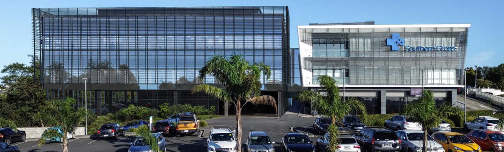 Proposed new building on the left; existing building on the right