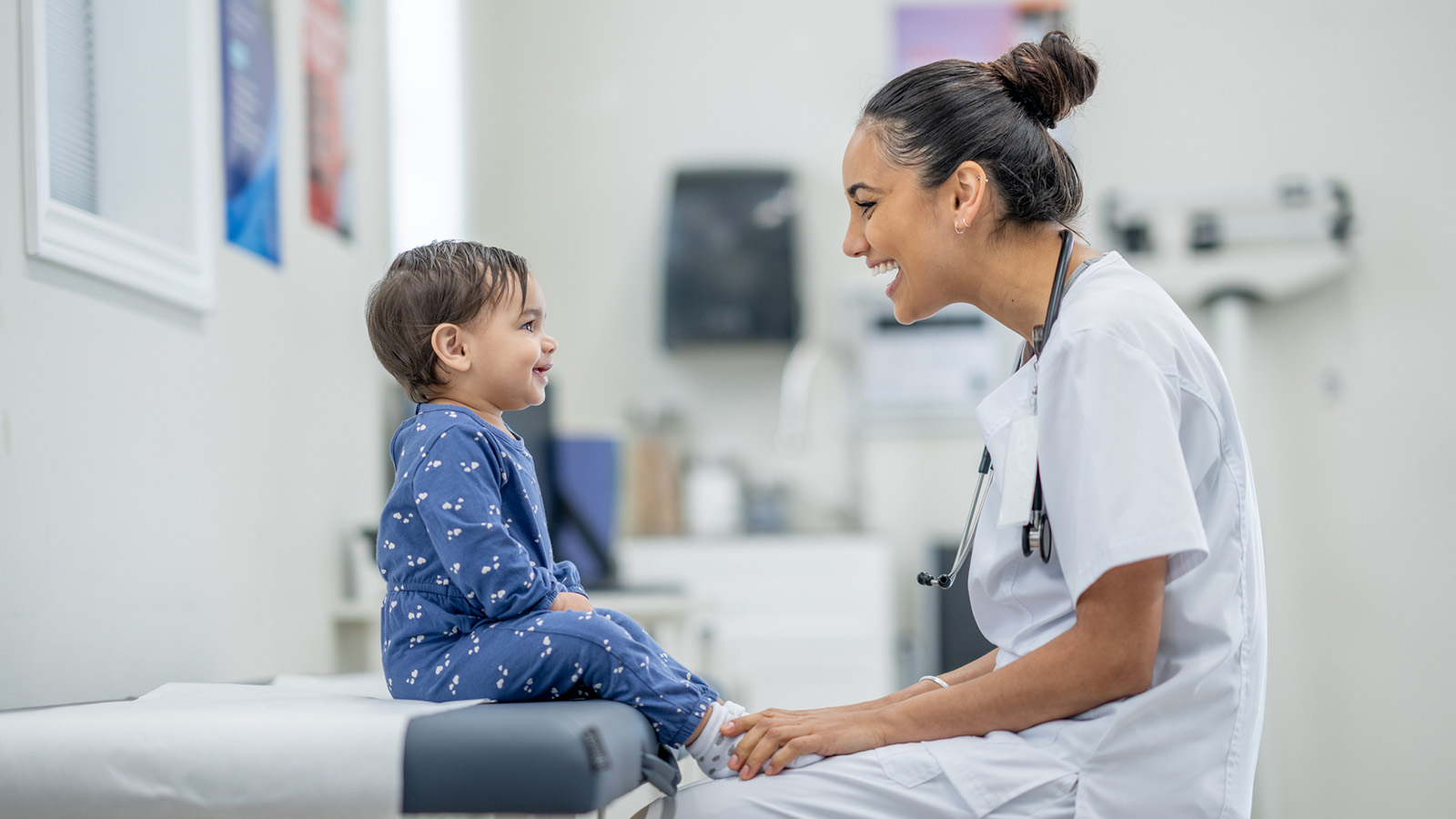 Doctor and child